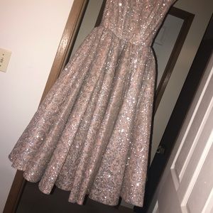 elegant nude custom made dress✨